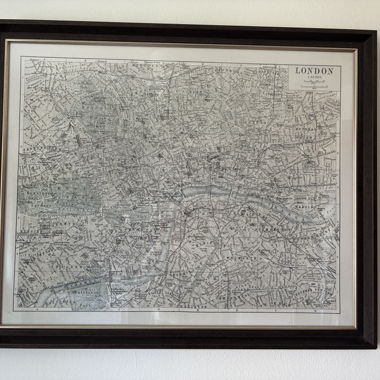 Framed London Map Print