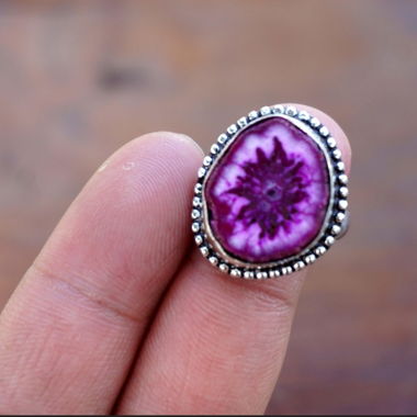 Bague en quartz solaire / Solar quartz ring