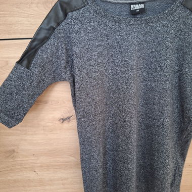Oberteil mit Leder