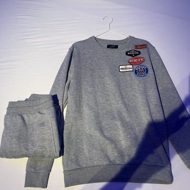 Mercier graues Trainingsanzug-Set