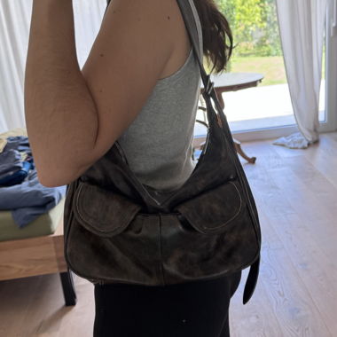 Sac bandoulière marron