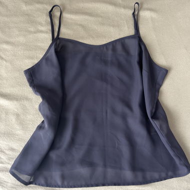 Haut en mesh bleu marine Emporio Armani
