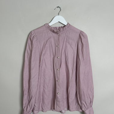 Blusa Rosa con Volant