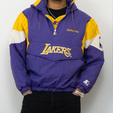 STARTER NBA LAKERS JACKET S PURPLE YELLOW