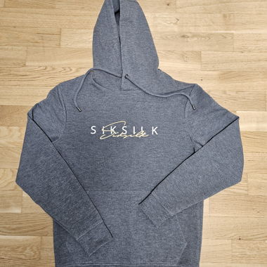 Felpa con cappuccio SIKSILK grigia XS