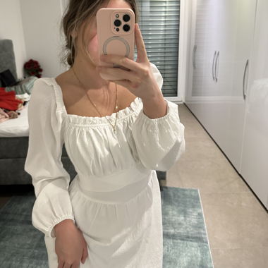Weisses Kleid kurz