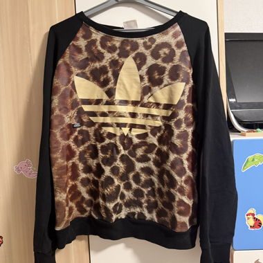 Leopard-print sweatshirt