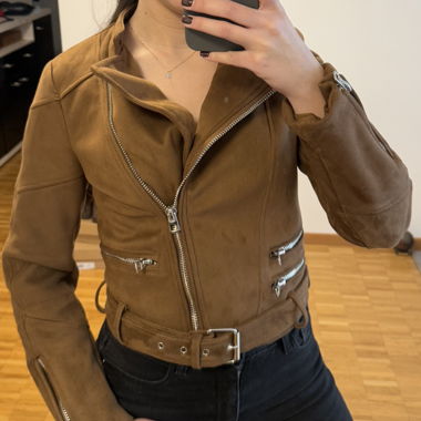 Veste Zara, daim synthétique, taille S