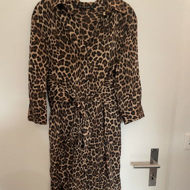 Zara midi leopard dress