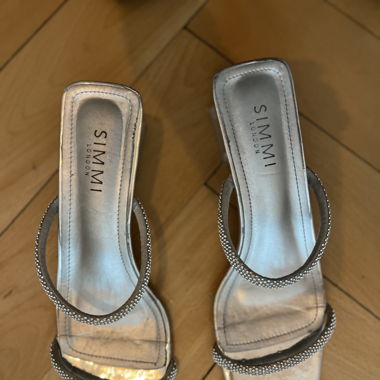 Silber Sandalen 