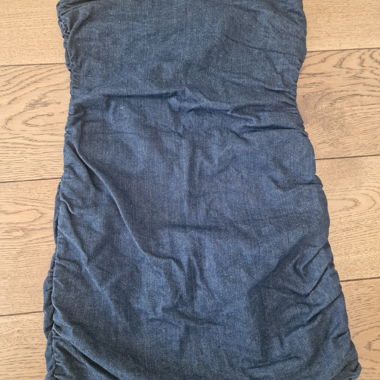 Robe en jean sans bretelles Zara, taille S comme neuve