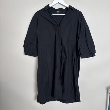 Abito camicia oversize nero