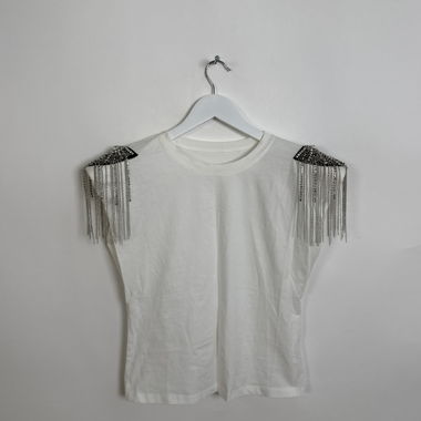 Embellished White T-Shirt