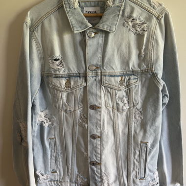 Zerissene Zara Jeansjacke