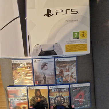 Ps5 slim mit garantie und spieleund controller neu