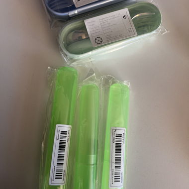 2 klein Besteck 3 reise Zahnbürsten behälter