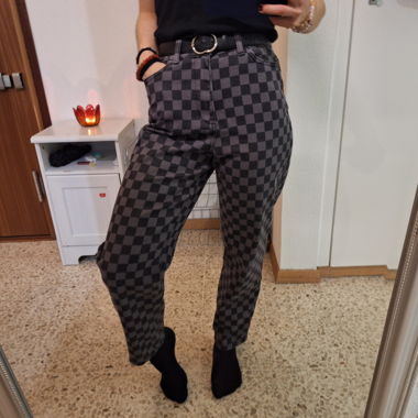 Pantalon à carreau