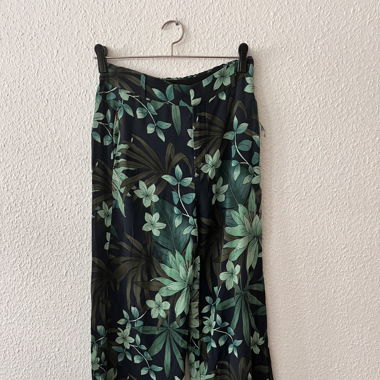 Pantaloni fluidi verdi