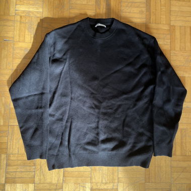 Maglione lavorato a maglia nero Zara