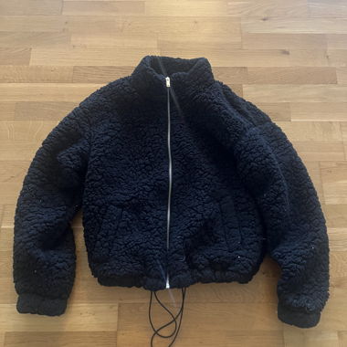 Veste en teddyfleece noire