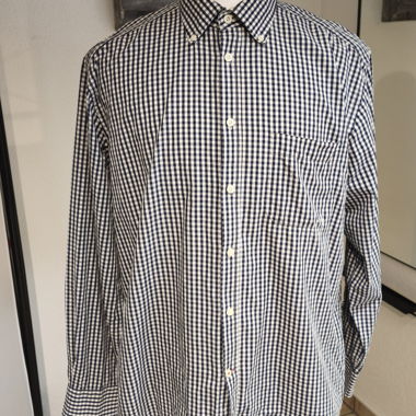 Camicia Biaggini blu-bianco a quadri XXL