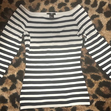 gestreiftes Langarmshirt