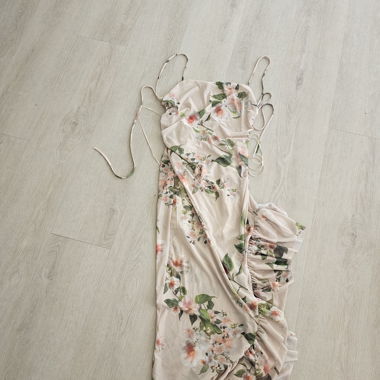 Robe midi fleurie