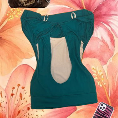 Tuerkisfarbenes Damen-Top