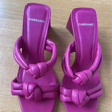 Fuchsia Pink Sandals/Mules