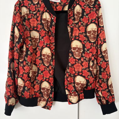 Veste à Rose et Crâne