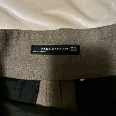 Pantaloni Zara a gamba larga, misto lana
