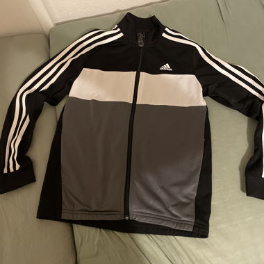 Giacca da training Adidas nero-grigio
