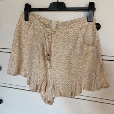 Leinen Shorts mit Muster