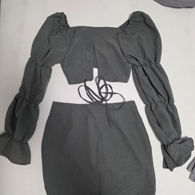 Set Donna a Due Pezzi Grigio