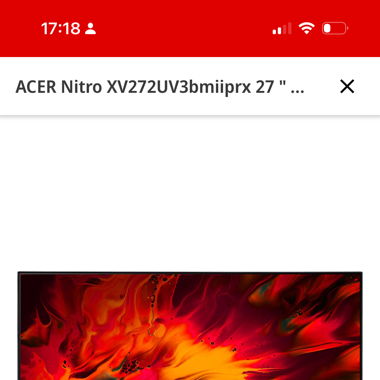 ACER Nitro WQHD Gaming Monitor 