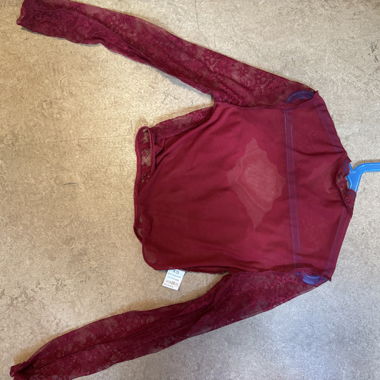 Red Lace Corset Top