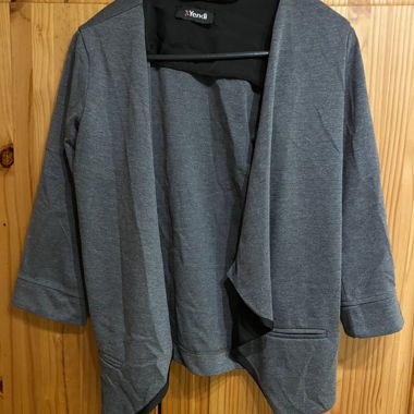Grey blazer-style jacket