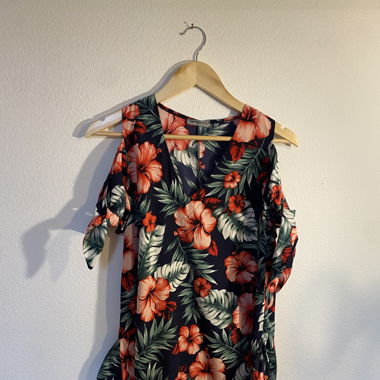 Farbiges Kleid Gr. M