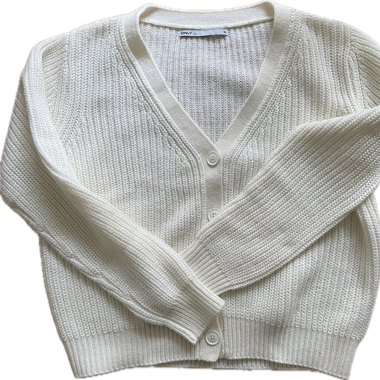 Strickjacke Weiss