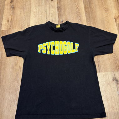 T-shirt Golf «Psychogolf» nero
