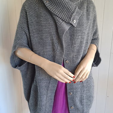 DRYKORN Strick Poncho Cardigan Strickjacke M L