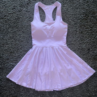 Robe de fitness lilas, robe de sport avec shorts Taille S