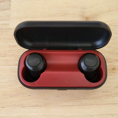 Kappa Schwarz Bluetooth Kopfhörer Ohrhörer earbuds