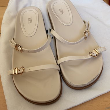 Zara beige sandals