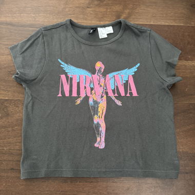 2er-Set Shirts Nirvana & Rolling Stones