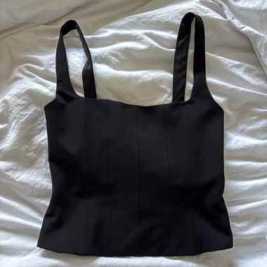Zara Black Top with Straps