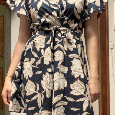 Abito corto a fiori