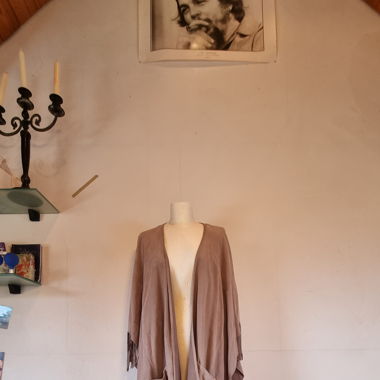 Ziegen wildleder poncho - steffen schraut