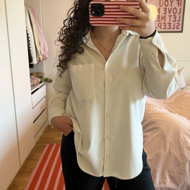 Chemise oversize blanche de ZARA
