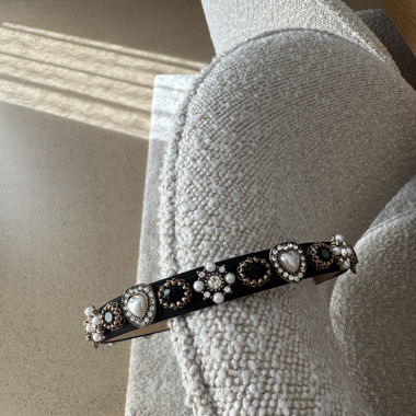 Edler Haarreif (schwarz) aus Boutique in Mailand